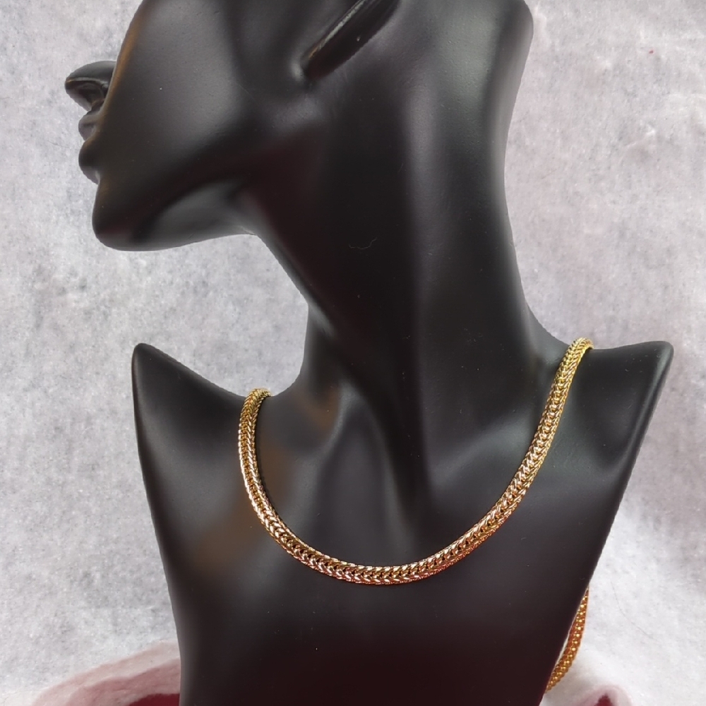 Gold Plated Franco Chain, 24"